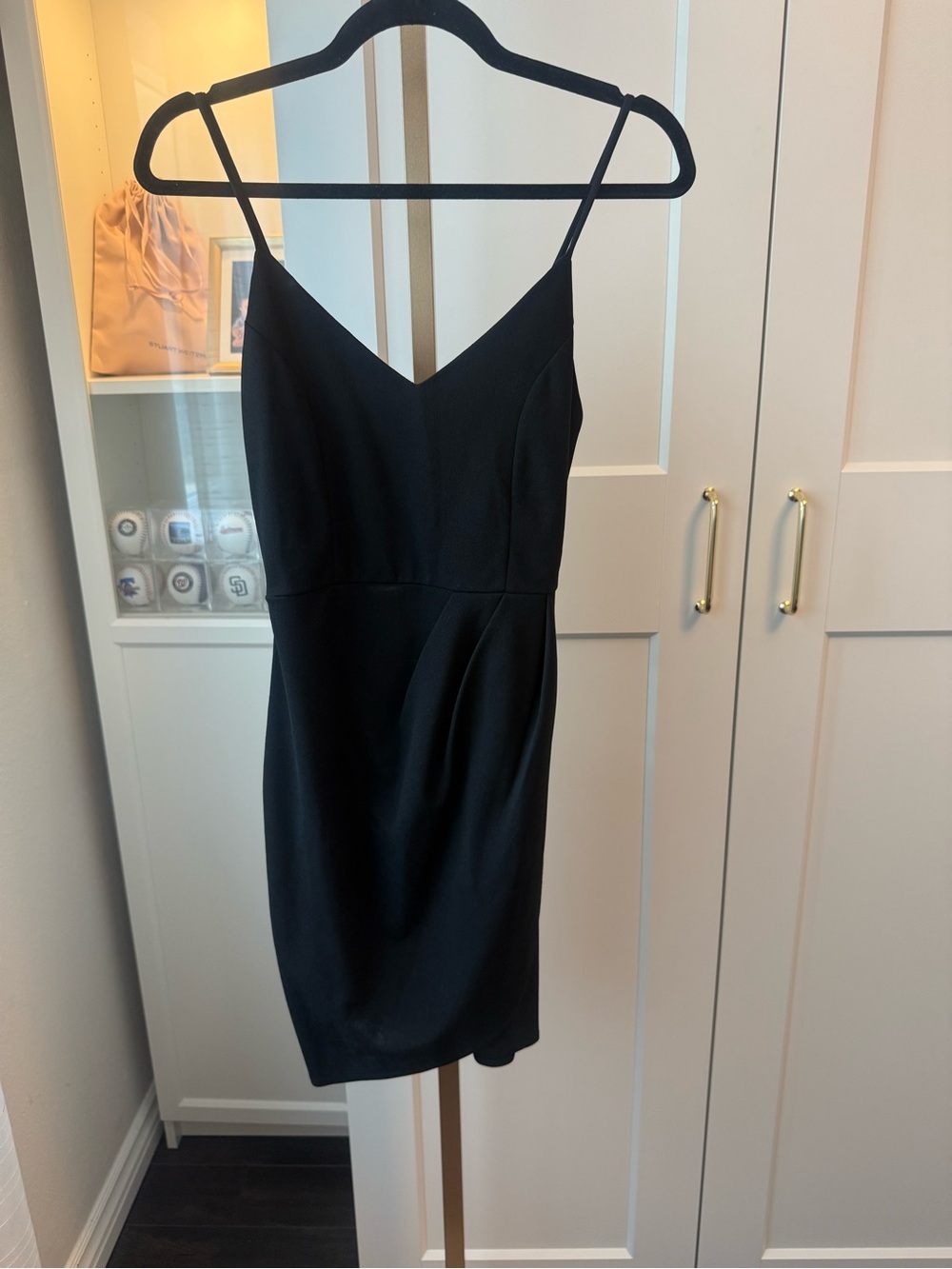 Lulu's Black Spaghetti-Strap Sheath Dress